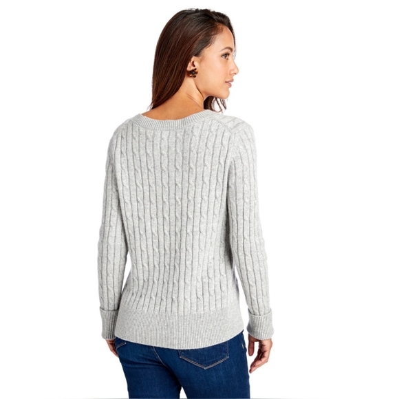 Vineyard Vines Plaited Cashmere Coral Lane Sweater X-small - Picture 3 of 12